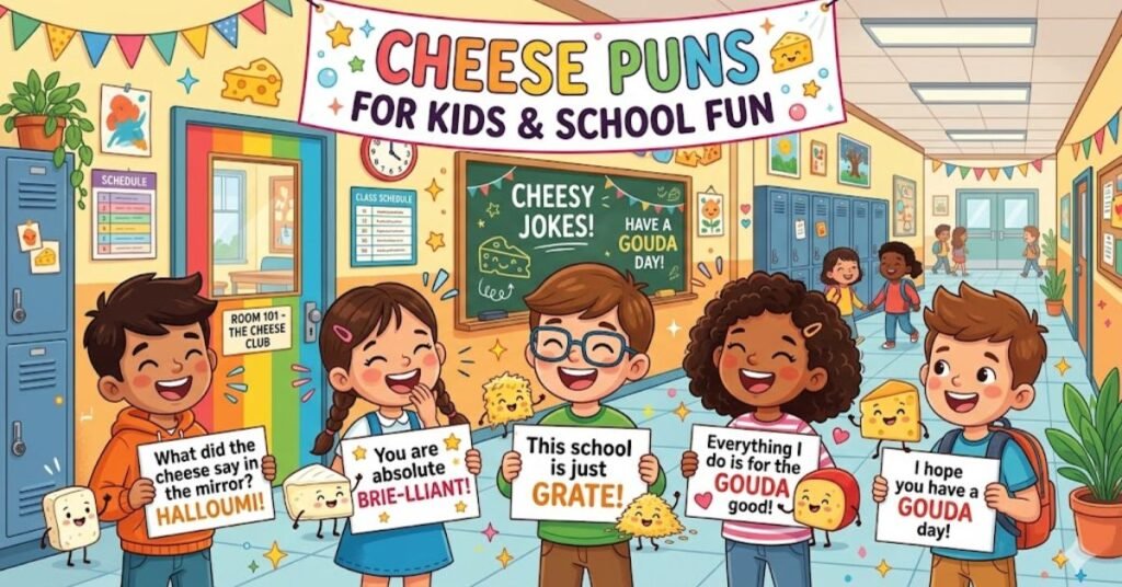 Cheese Puns for Kids & School Fun