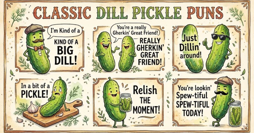 Classic Dill Pickle Puns