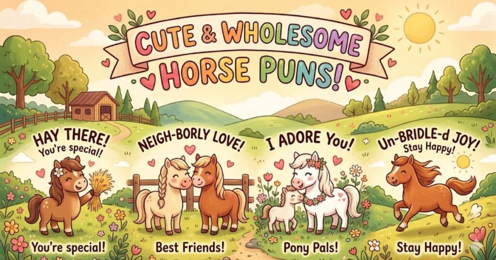 Cute & Wholesome Horse Puns