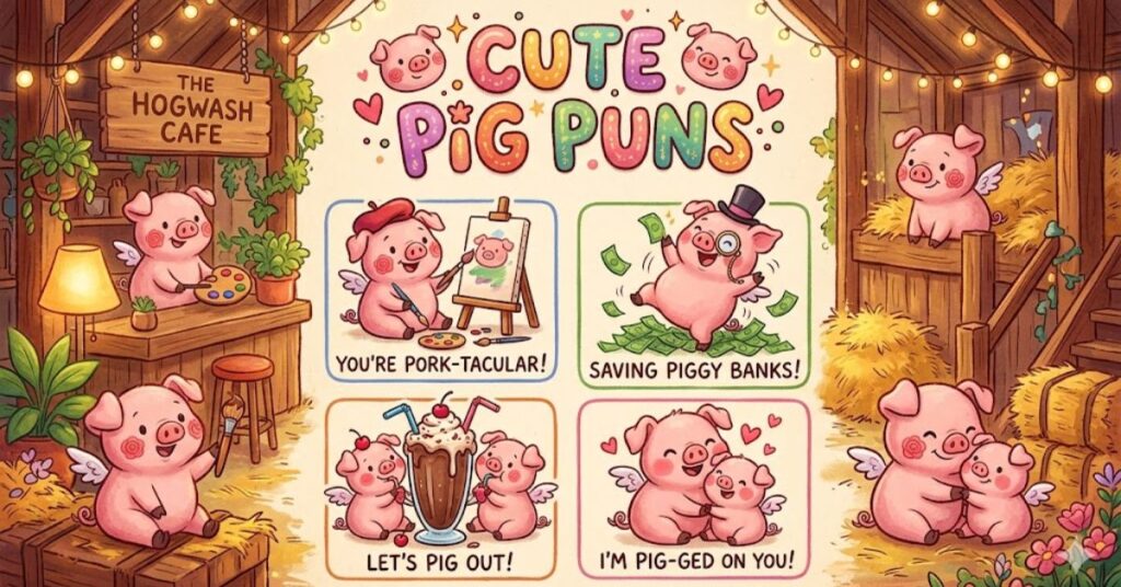 Cute Pig Puns