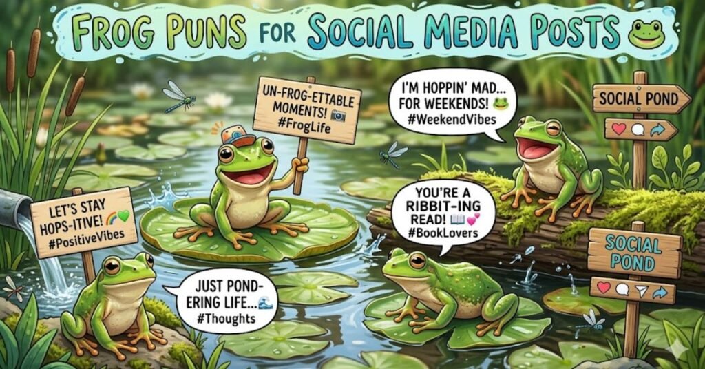 Frog Puns for Social Media Posts