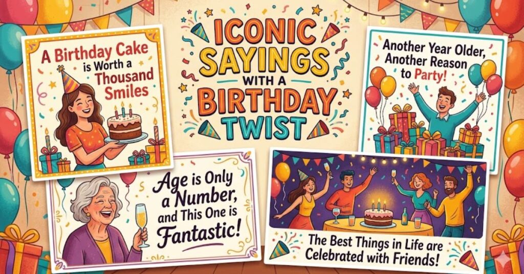 Iconic Sayings with a Birthday Twist