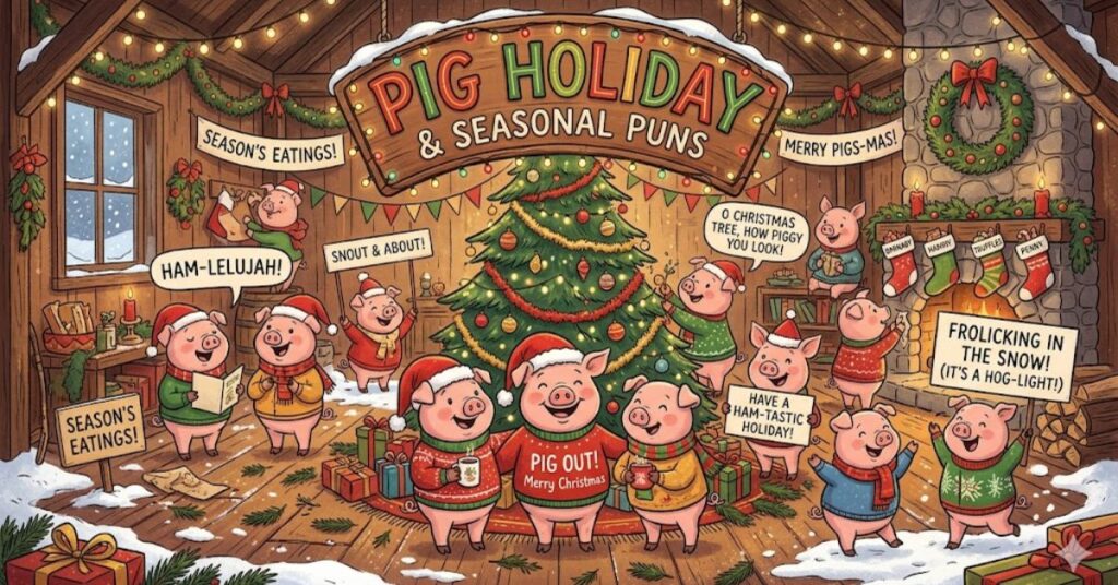 Pig Holiday & Seasonal Puns