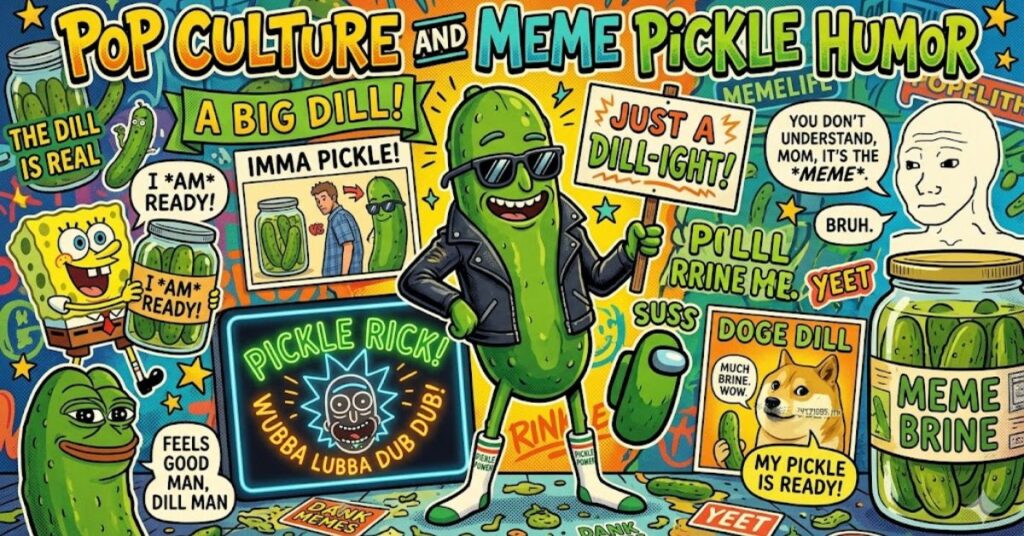Pop Culture And Meme Pickle Humor