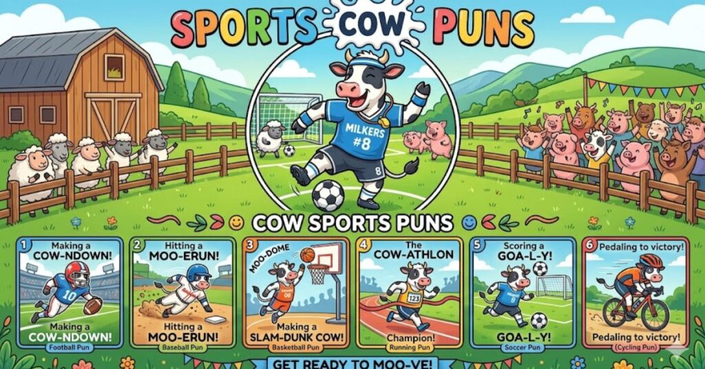 Sports Cow Puns