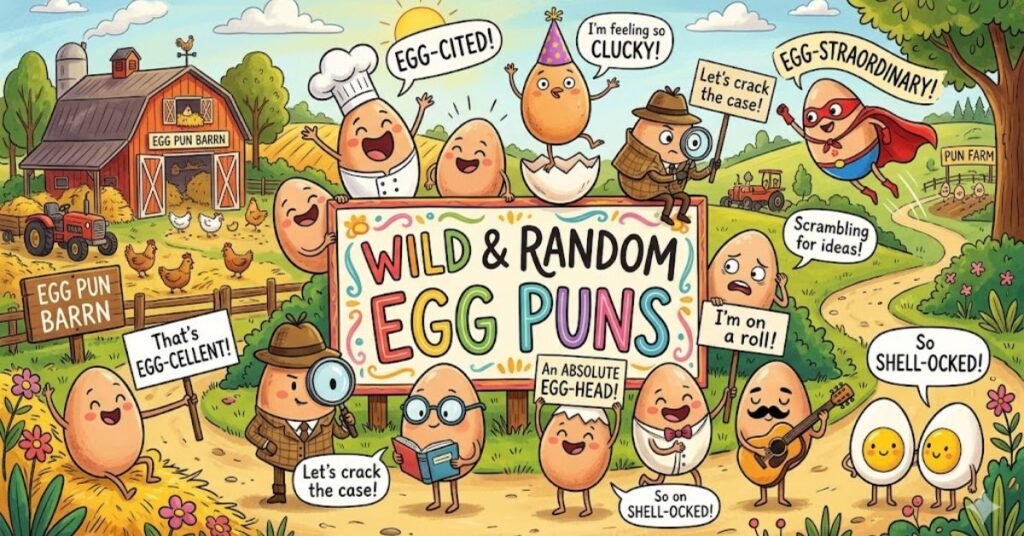 Wild & Random Egg Puns