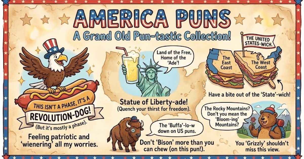 america puns