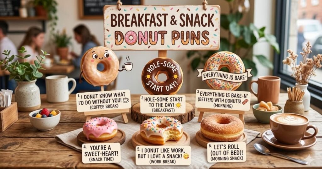 Breakfast & Snack Donut Puns