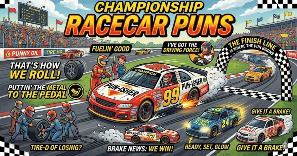Championship Racecar Puns