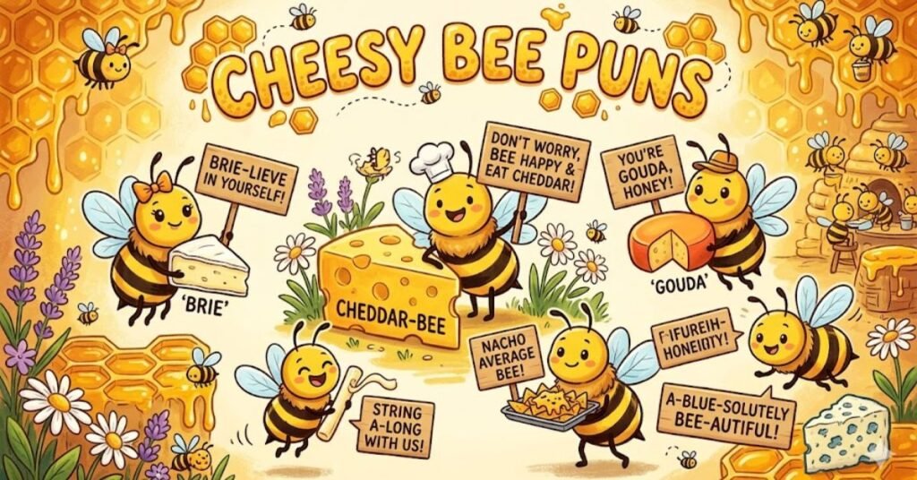 Cheesy Bee Puns