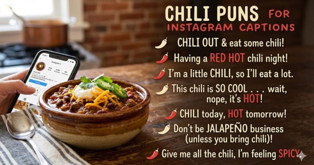 Chili Puns for Instagram Captions
