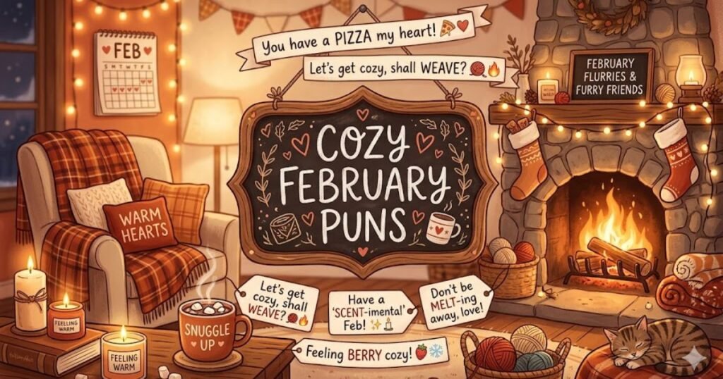 Cozy February Puns