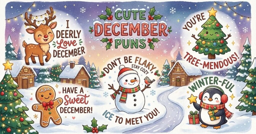 Cute December Puns