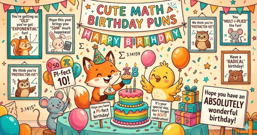 Cute Math Birthday Puns