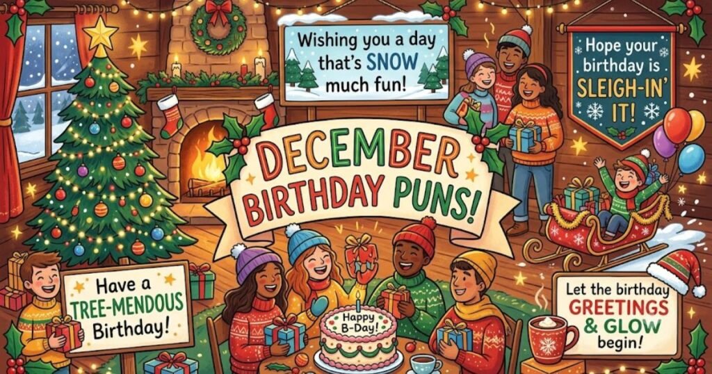 December Birthday Puns