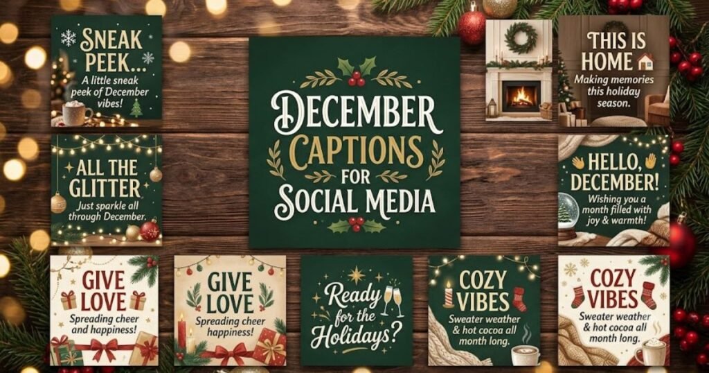 December Captions for Social Media