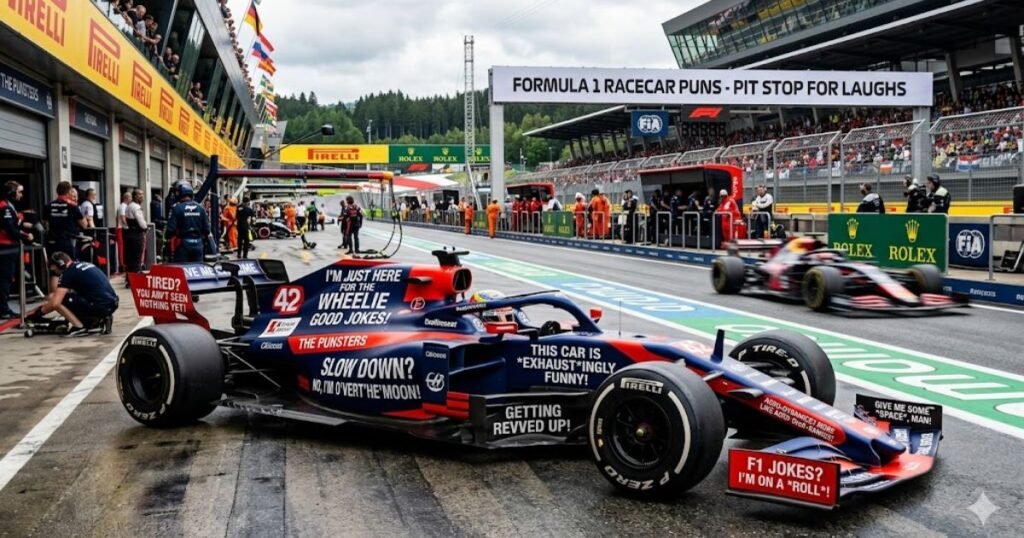 Formula 1 Racecar Puns