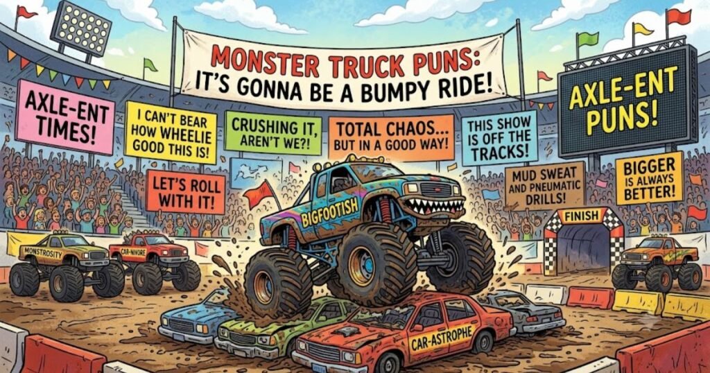 Funny Monster Truck Puns One Liners
