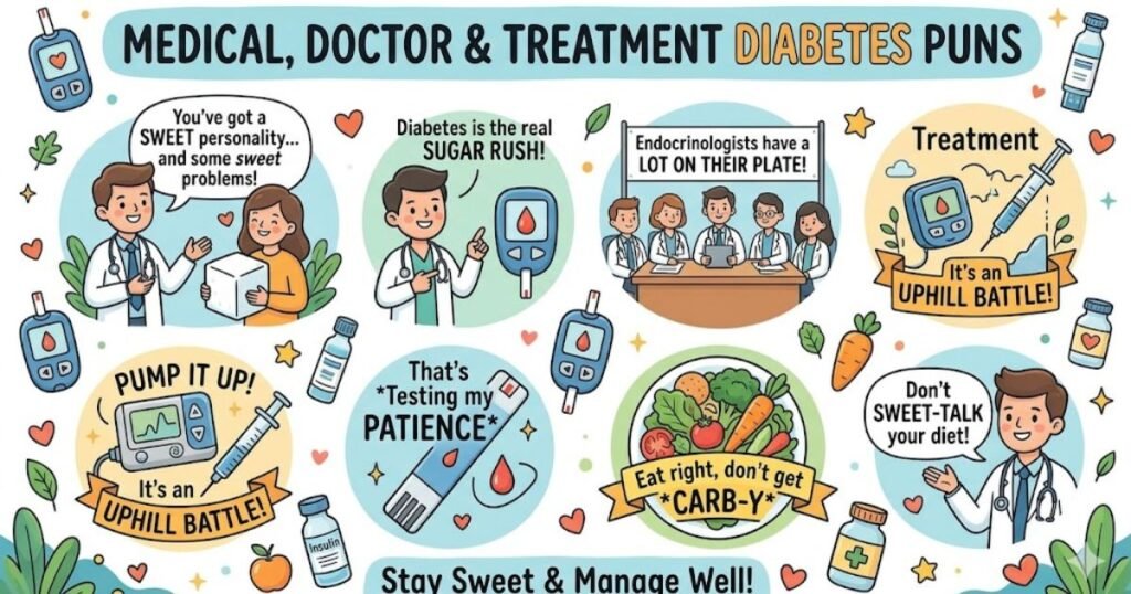 Medical, Doctor & Treatment Diabetes Puns