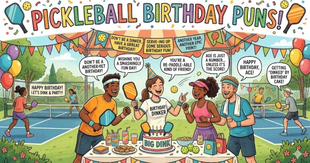 Pickleball Birthday Puns