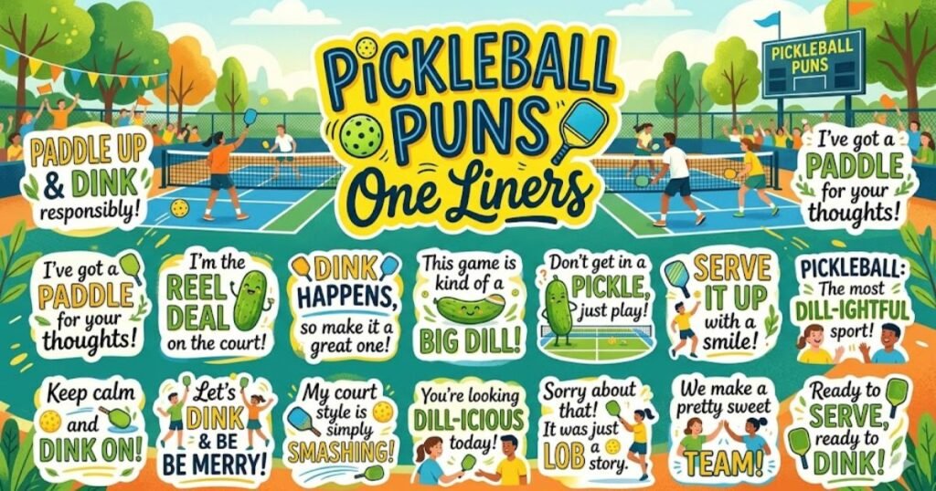 Pickleball Puns One Liners