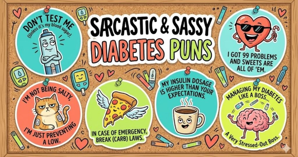 Sarcastic & Sassy Diabetes Puns