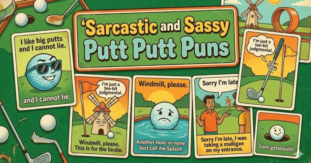 Sarcastic and Sassy Putt Putt Puns