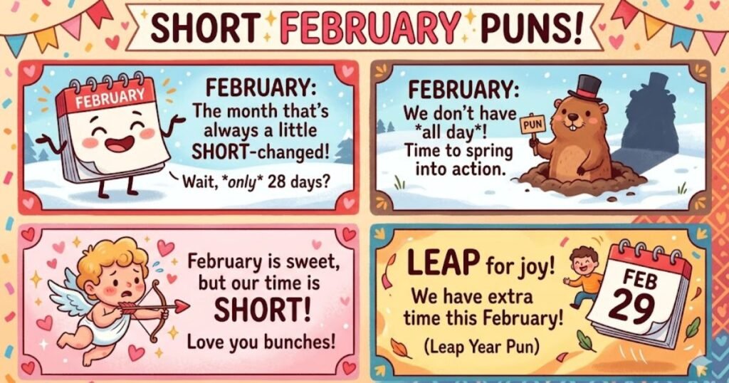 Short February Puns