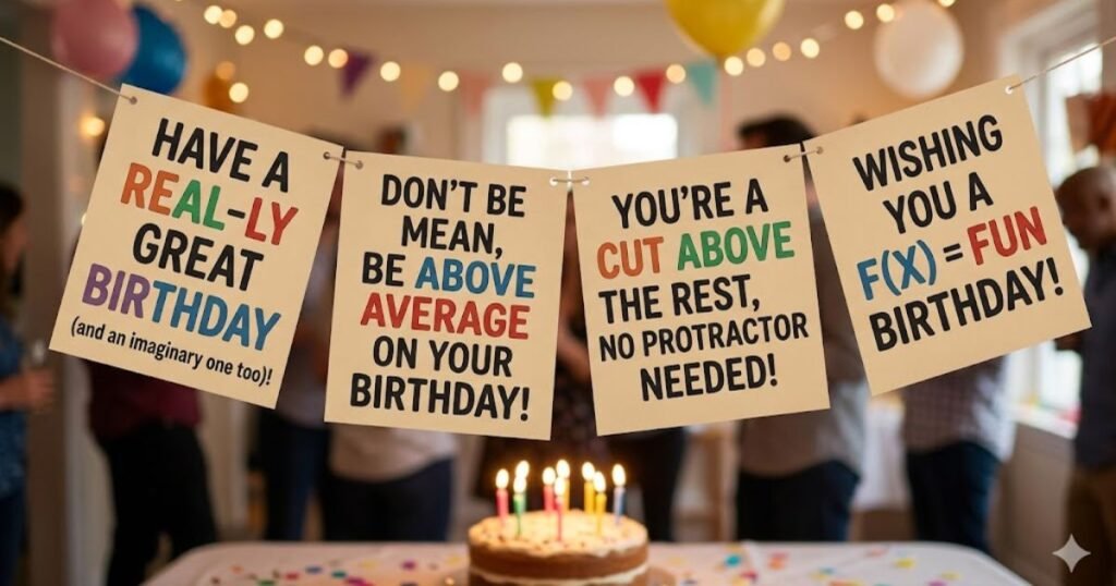 Short Math Birthday One-Liner Puns