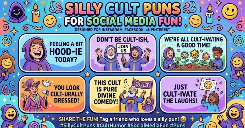 Silly Cult Puns For Social Media Fun