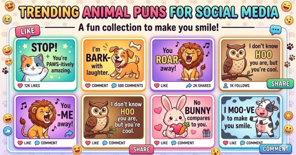Trending Animal Puns for Social Media