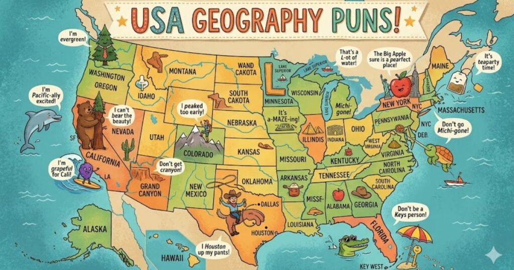 USA Geography Puns