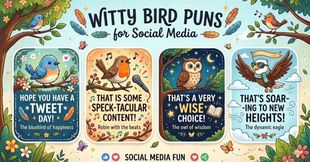 Witty Bird Puns for Social Media
