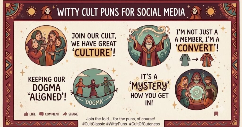 Witty Cult Puns for Social Media