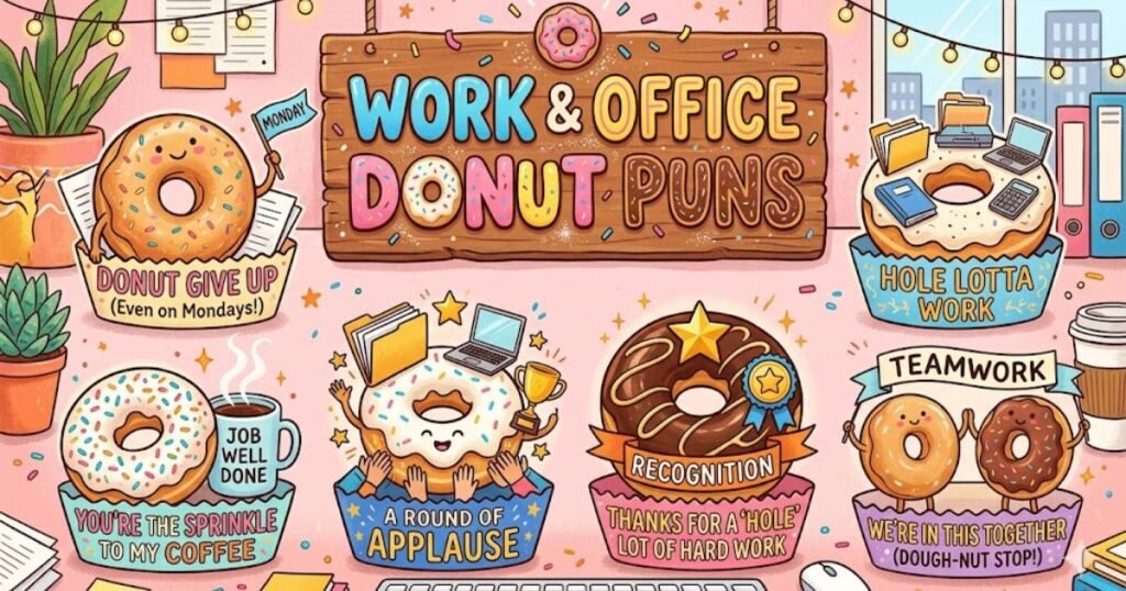 Work & Office Donut Puns